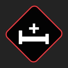 Hospiatl Bed Icon For Your Design,websites and projects.