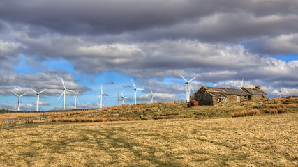 Buolfruich wind farm and farm building