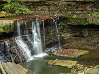 waterfall in fall