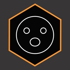 Fototapeta premium Surprise Emoji Icon For Your Design,websites and projects.