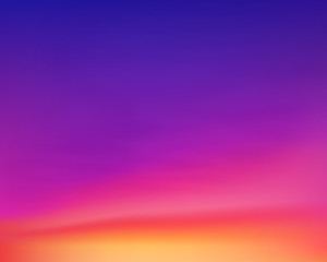 Violet sunset sky vector colorful gradient background - 298074655