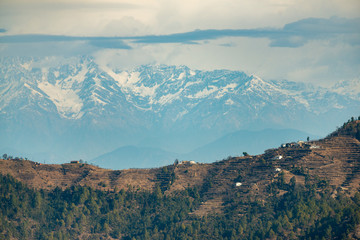 View of Himalayas from Sattal,Uttarakhand,India
