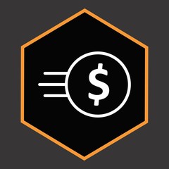  Fast Coin Icon For Your Design,websites and projects.