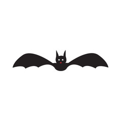 Bat icon silhouette for helloween party 3