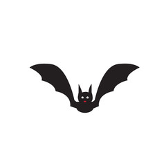 Bat icon silhouette for helloween party 4