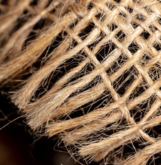 Burlap fabric as background