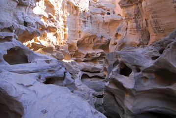Chahkooh Canyon in Qeshm Geopark. Qeshm Island, Iran.