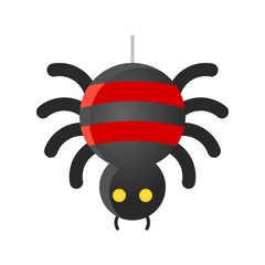 Spider vector illustration, Halloween gradient style icon