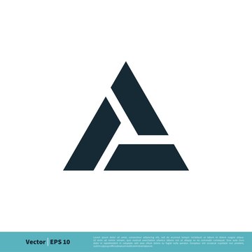 A Letter Trinity Icon Vector Logo Template Illustration Design. Vector EPS 10.