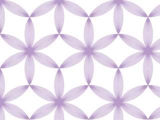 Linear vector pattern, repeating petals
