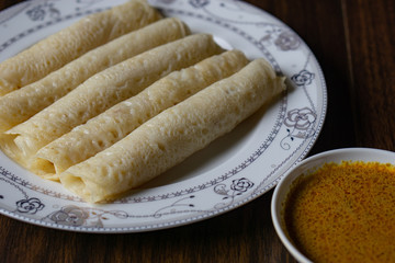 Traditional Malaysian pancake called 