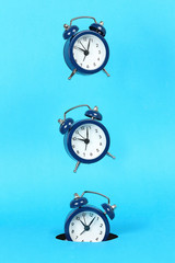 falling alarm clock