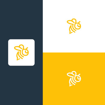bee line logo vector icon illustration design vector.premium vector