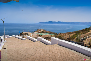 Panoramic View OF Quemado Ocean, Hoceima City, Morocco