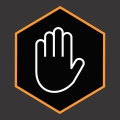 Obraz premium Hand Icon For Your Design,websites and projects.