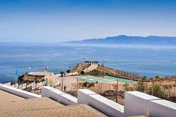 Panoramic View OF Quemado Ocean, Hoceima City, Morocco