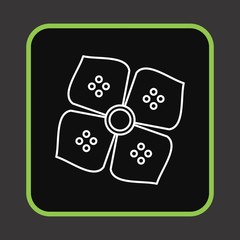 Fototapeta premium Flower Icon For Your Design,websites and projects.