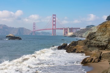 Golden Gate Bridge From Baker Beach San Francisco