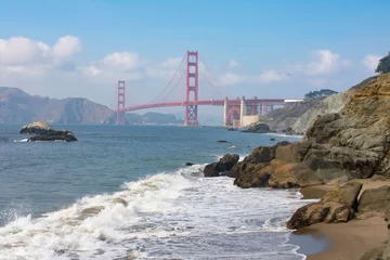 Papier Peint photo Plage de Baker, San Francisco Golden Gate Bridge de Baker Beach San Francisco