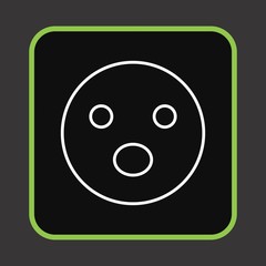 Surprise Emoji Icon For Your Design,websites and projects.