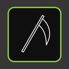 Scythe Icon For Your Design,websites and projects.