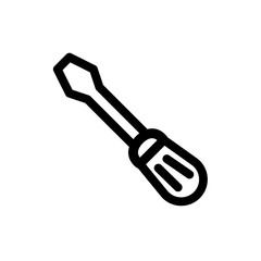 Screwdriver Icon - Vector, Sign and Symbol for Design, Presentation, Website or Apps Elements.