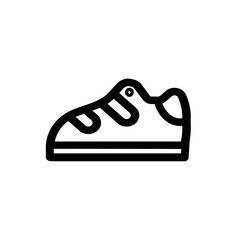 Running shoes icon design. Sport shoes icon in flat style design. Vector illustration.