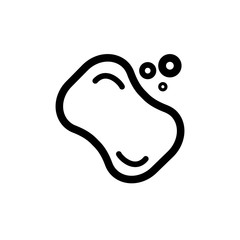 Hygiene icon. Single high quality outline symbol for web design or mobile app. Thin line sign for design logo. Black outline pictogram on white background