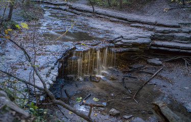 Small waterfall on a stream