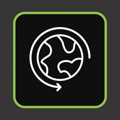 Round The World Icon For Your Design,websites and projects.