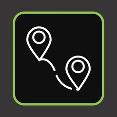 Route Icon For Your Design,websites and projects.