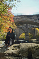 Fototapeta premium Berea OH Scenic Bridge View 