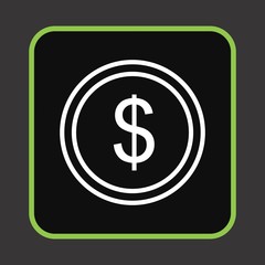 Coin Icon For Your Design,websites and projects.
