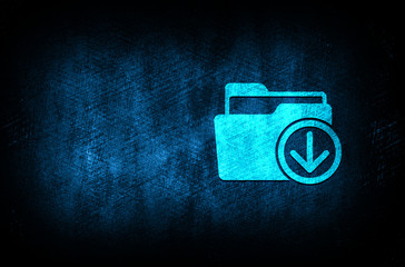 Download files icon abstract blue background illustration digital texture design concept
