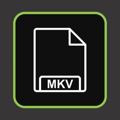 MKV Icon For Your Design,websites and projects.