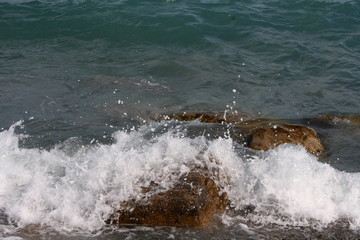 waves on the beach