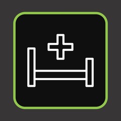 Fototapeta premium Hospiatl Bed Icon For Your Design,websites and projects.