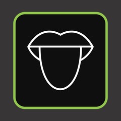 Tongue Icon For Your Design,websites and projects.