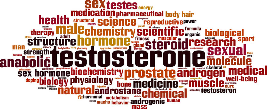 Testosterone word cloud