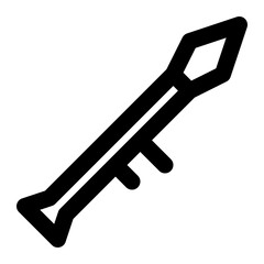 Bazooka Line Icon Vector