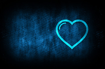 Heart icon abstract blue background illustration digital texture design concept