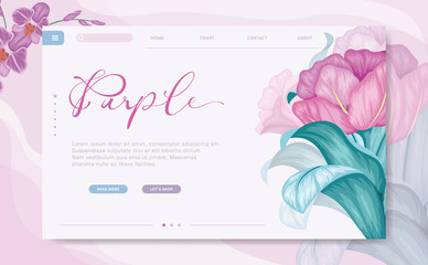 Modern design concept of personal branding for banner and website