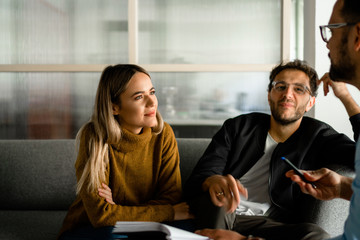 Creative team working at the office