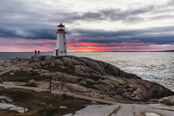 The most beautiful lightouse Peggys cove in Nova scotia 