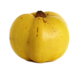 Quince isolated on white background