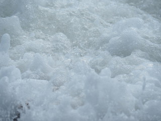 Gischt am Strand