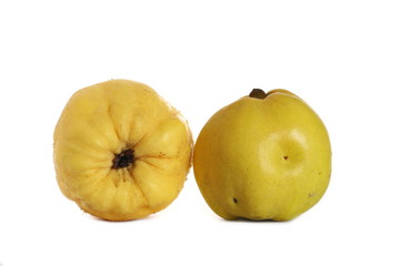 Quince isolated on white background