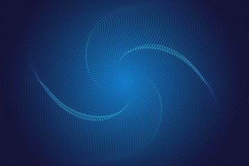 Futuristic Blue halftone abstract. Technology Vector background.
