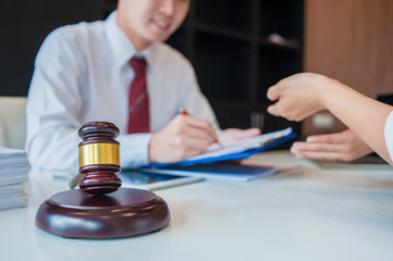 Lawyer are currently providing legal advice to clients.Legal planning