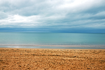 Fototapeta na wymiar atlantic wonderfull beach in France